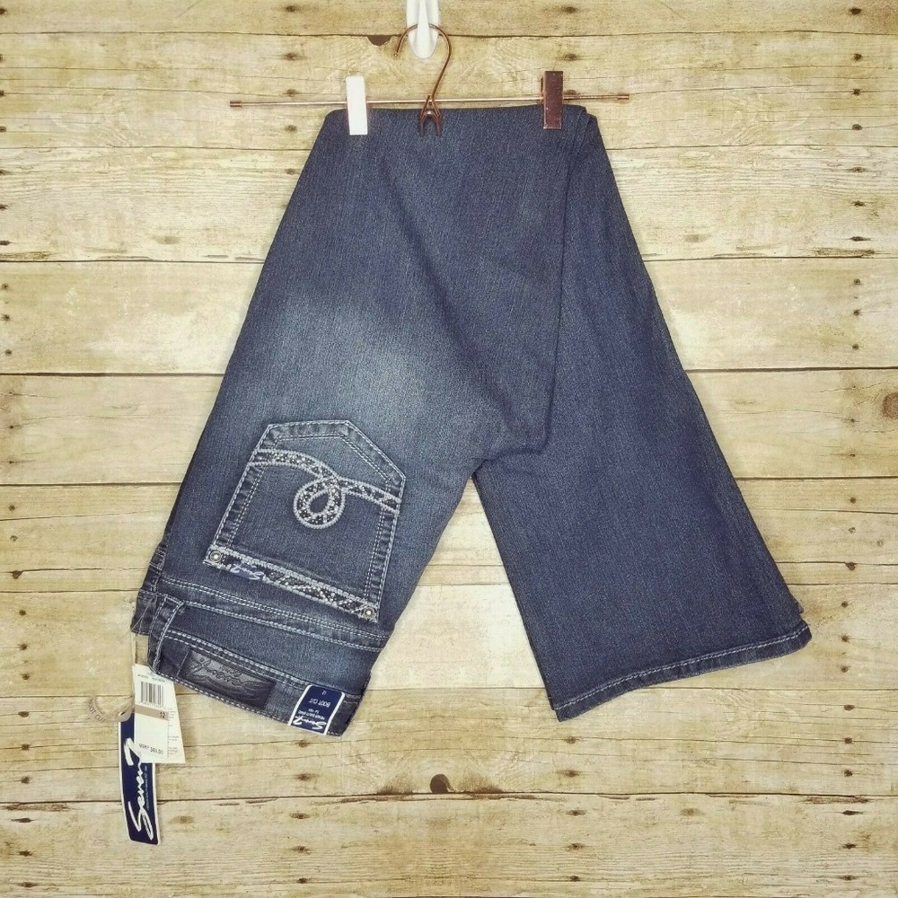 Seven Jeans Womens 12 Bootcut Dark Wash Protege